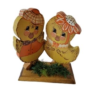 Vintage Hand Crafted Duck Figurine Wood